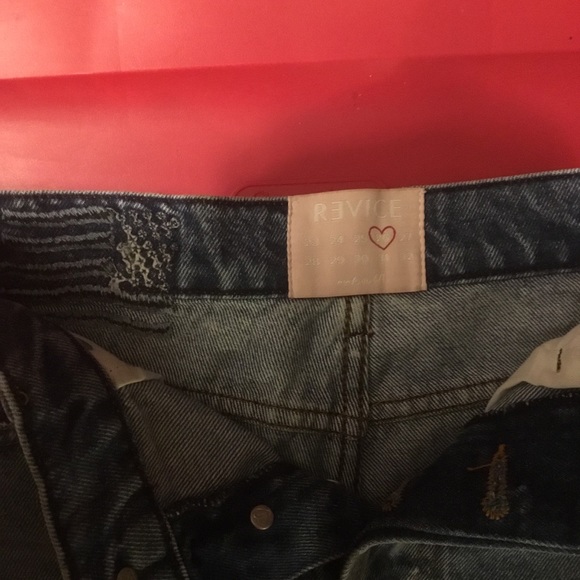 Revice distressed 5 pocket button fly cut off frayed denim short shorts 26 - Picture 4 of 9